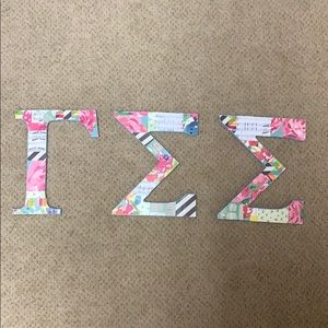 Gamma Sigma Sigma Wooden Letters